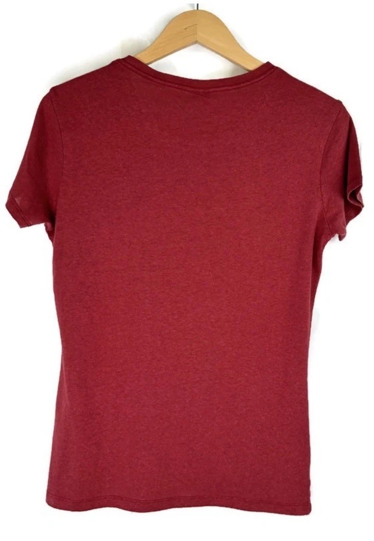 Onno Women’s Hemp Organic Pima Cotton T-Shirt Cardinal Red Sz XL NWT Soft