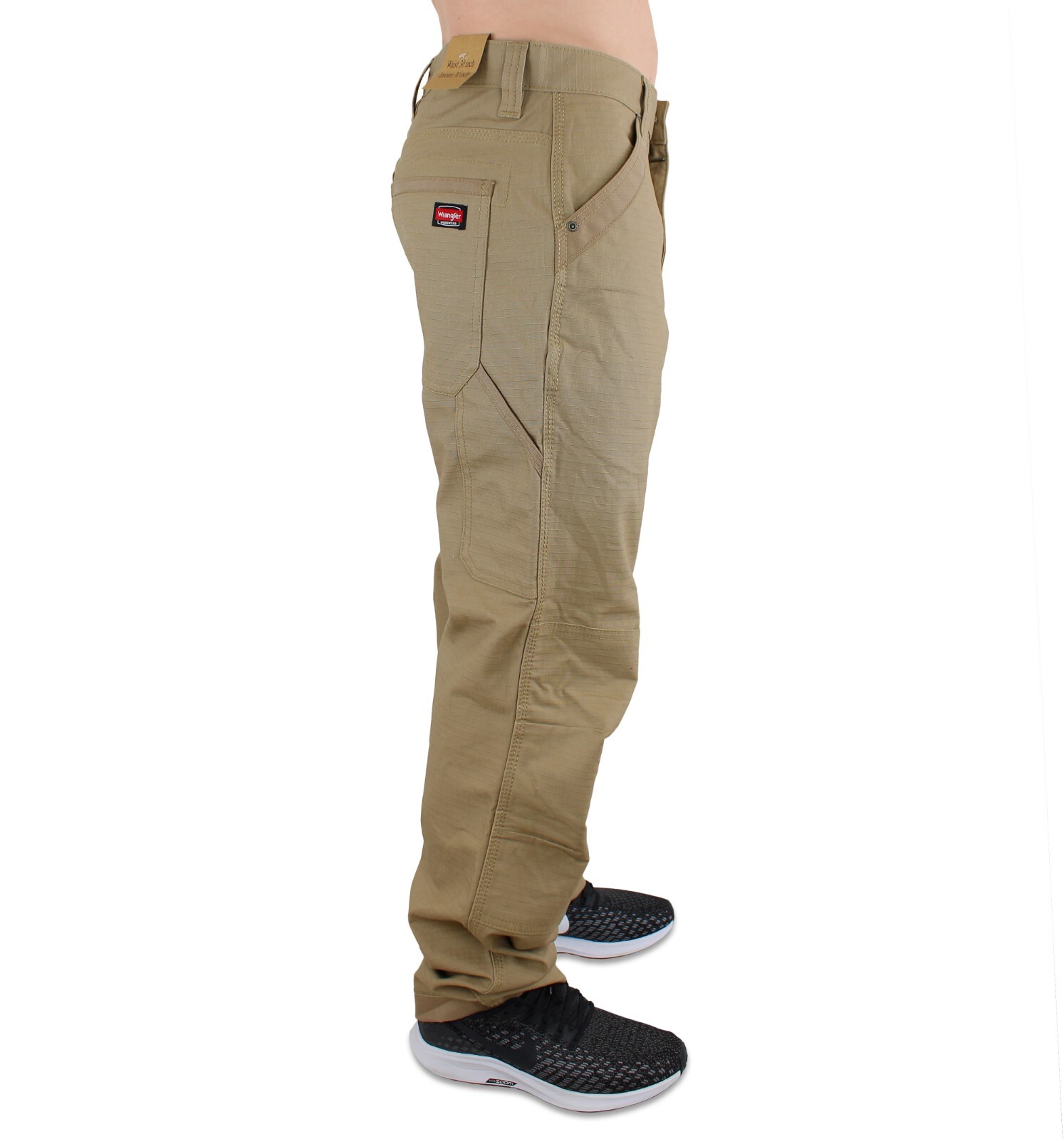Wrangler Workwear Men’s Work Pants 5-Pocket Rip-Stop, Reinforced Knee & Pockets
