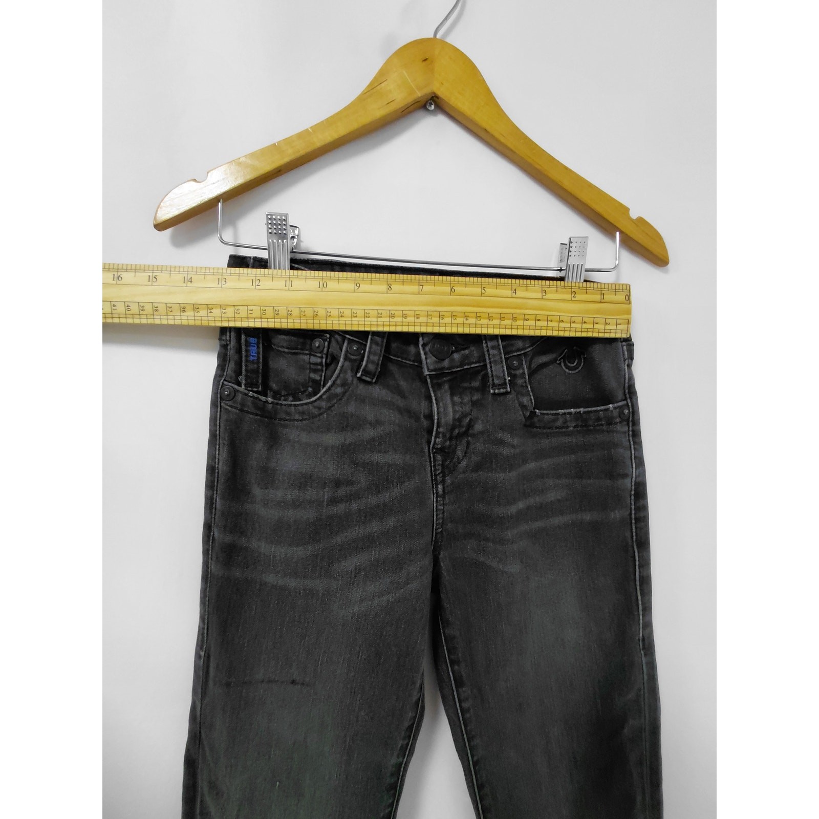 True Religion Gray Denim Jeans Mid (10-12 in) Regular Women Size 16