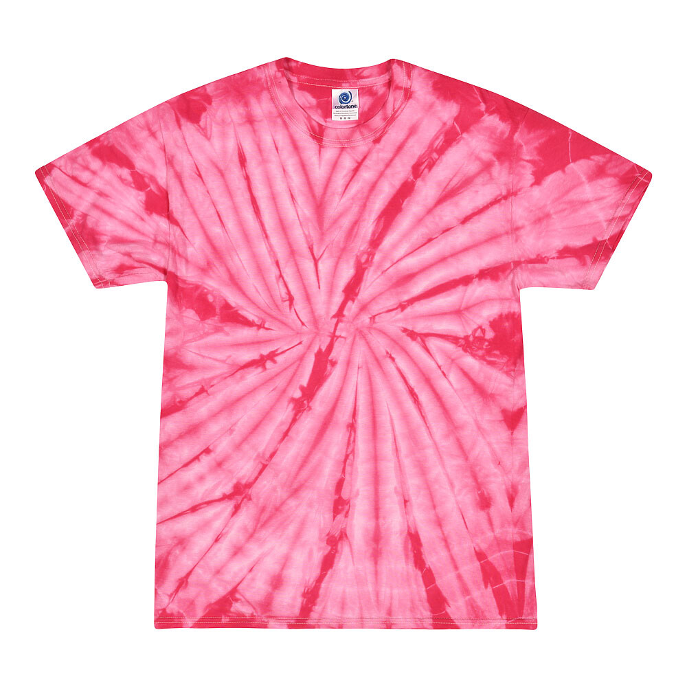 Tie Dye T-Shirts Multi-Color Adult XL 100% Cotton Colortone