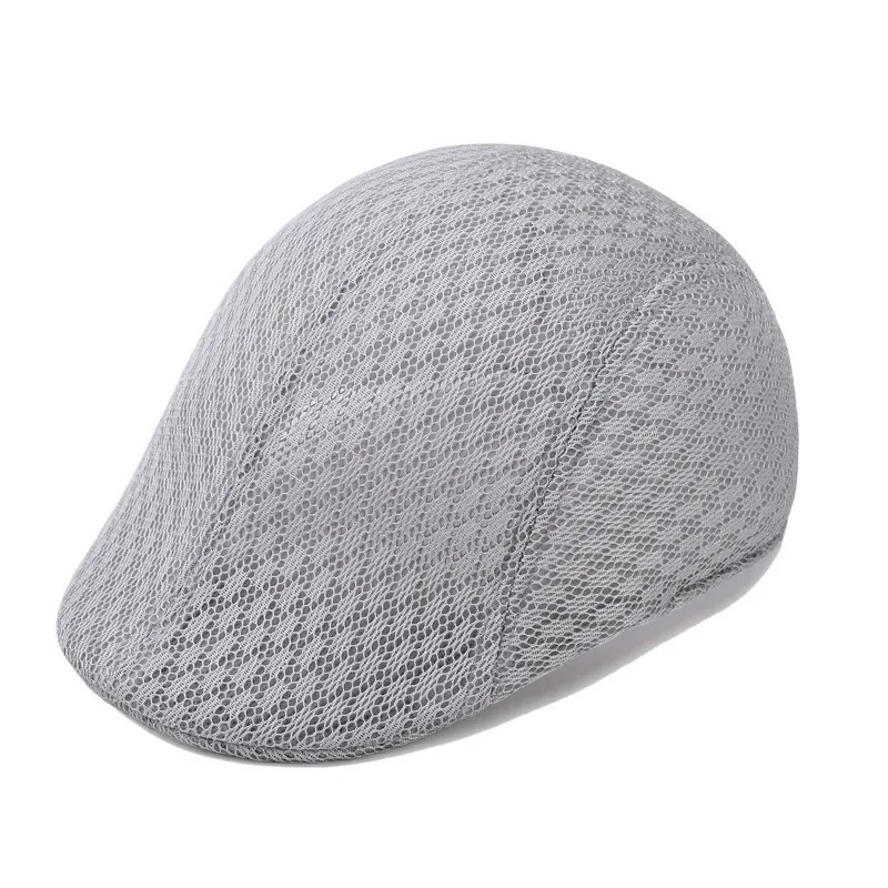 Duck Mesh Summer Gatsby Cap Mens Ivy Hat Golf Driving Sun Flat Cabbie Newsboy