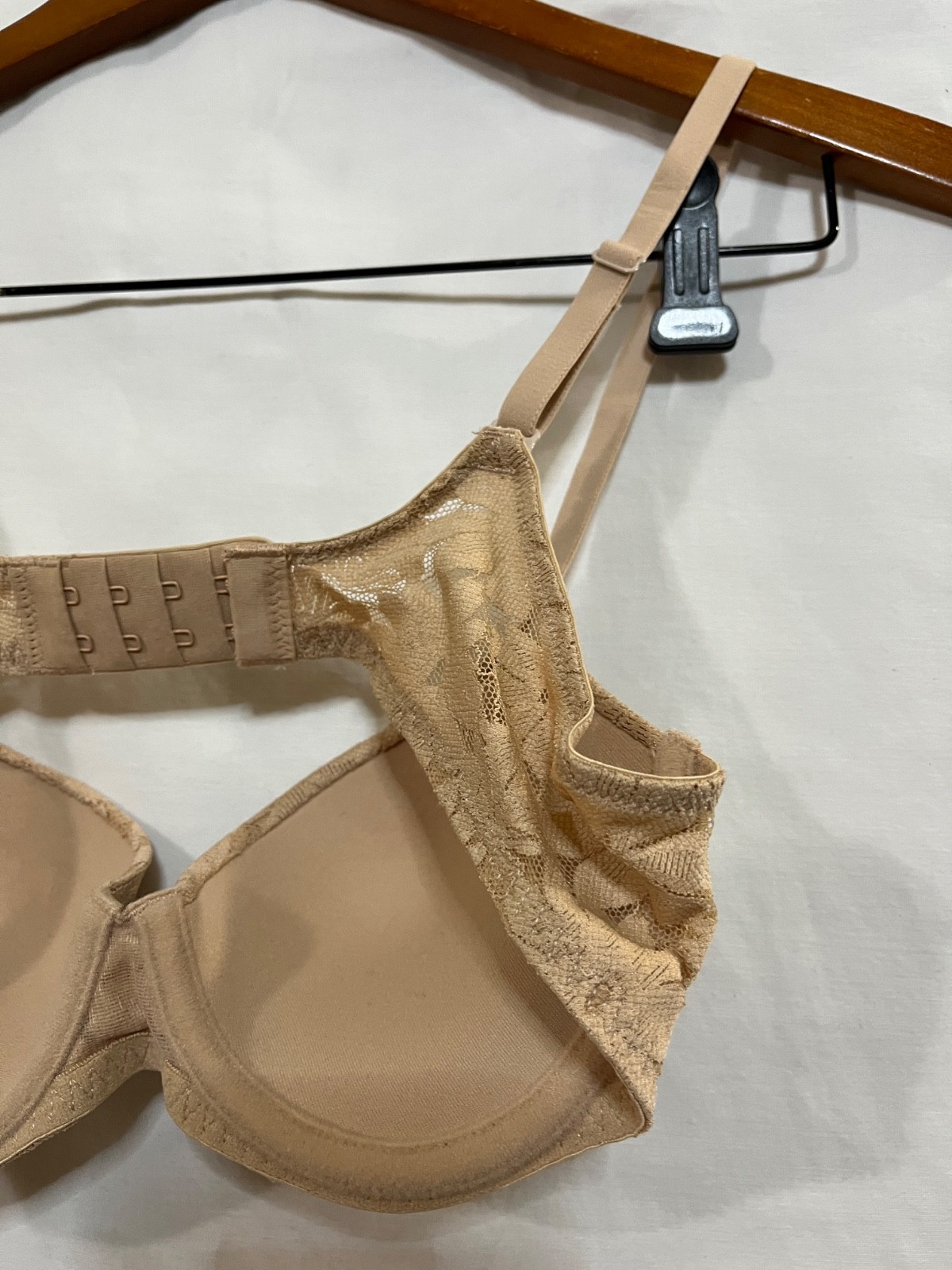 No Boundaries Padded Push Up Underwired Bra Nude Adjustable Strap Lace Many size