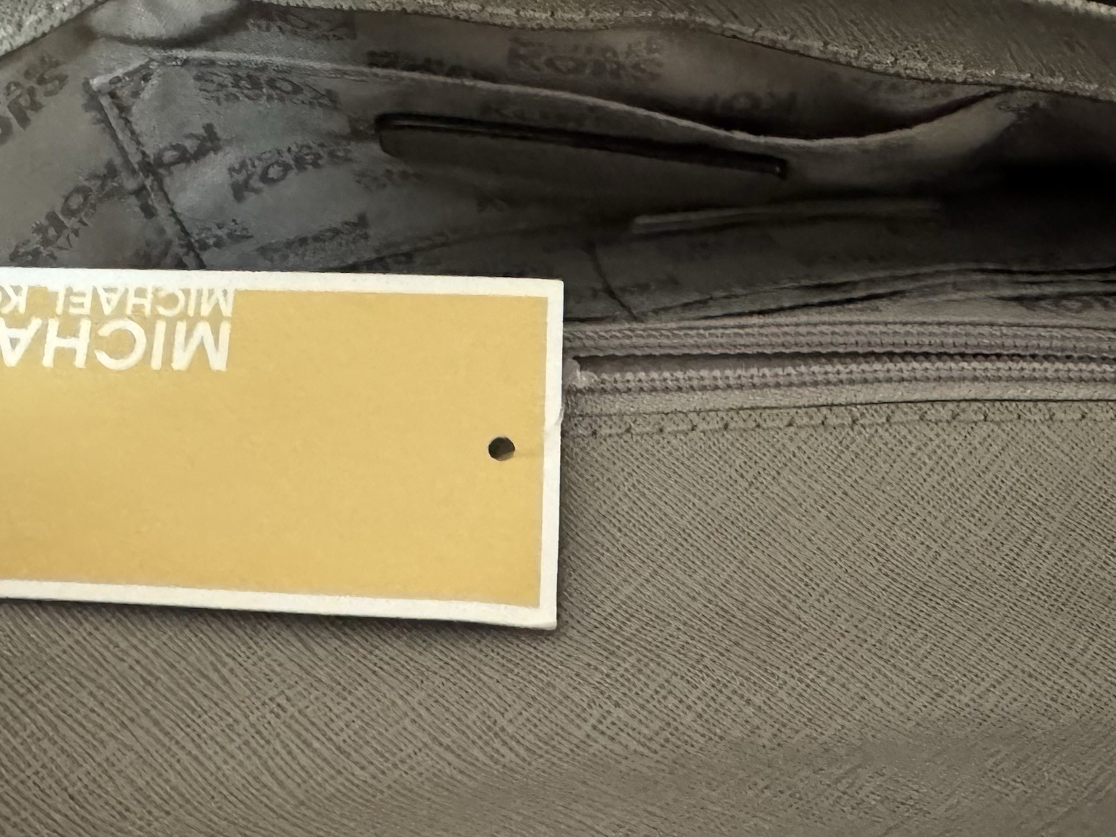MICHAEL KORS Gray Stud Flap Shoulder Bag Purse MWT FREE SHIPPING