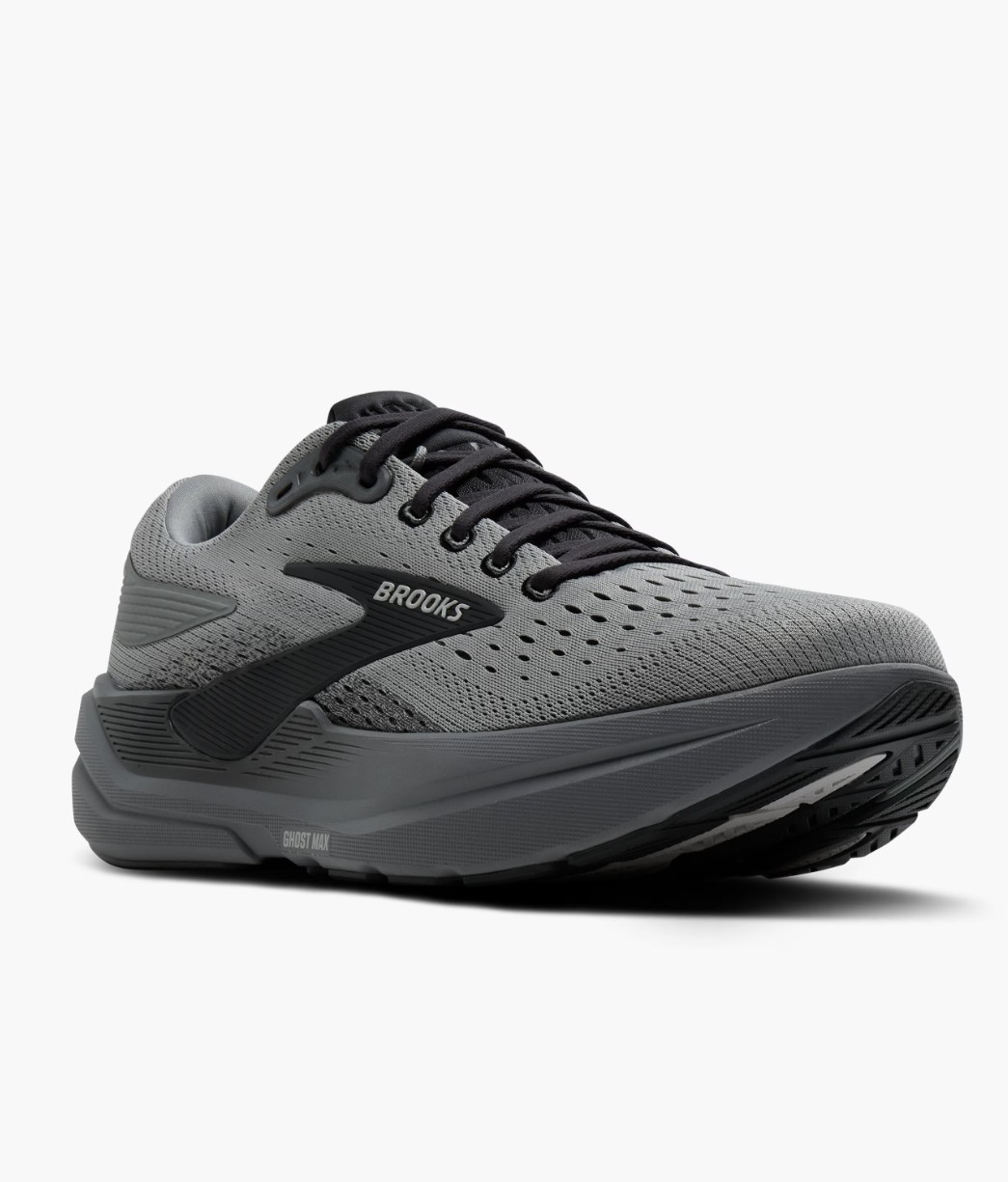[BIG SALE] Brooks Ghost Max 3 Men’s Running Shoes Primer Grey Ebony Wide 2E