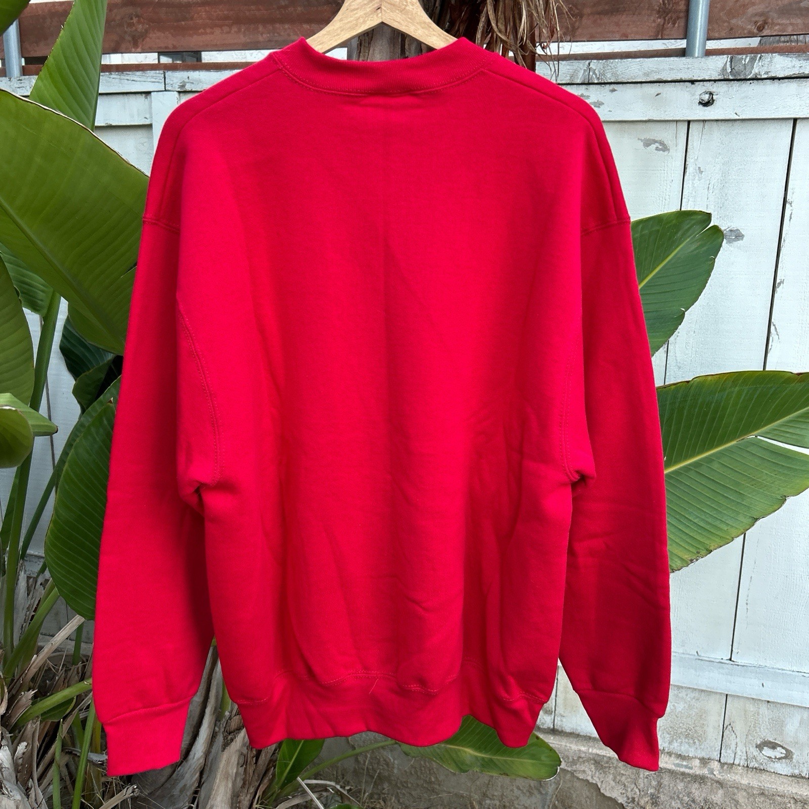Vintage 1990s Pro Spirit Blank Crewneck NWT USA Made Red Size L