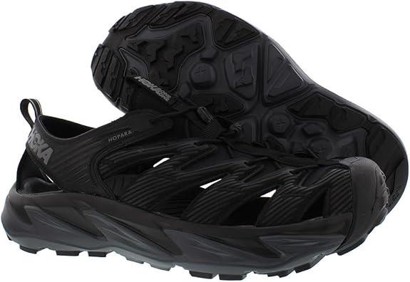 New Men’s Hoka One One Hopara Hiking Trail Shoes Sandals Size 9-11 Black 1106534