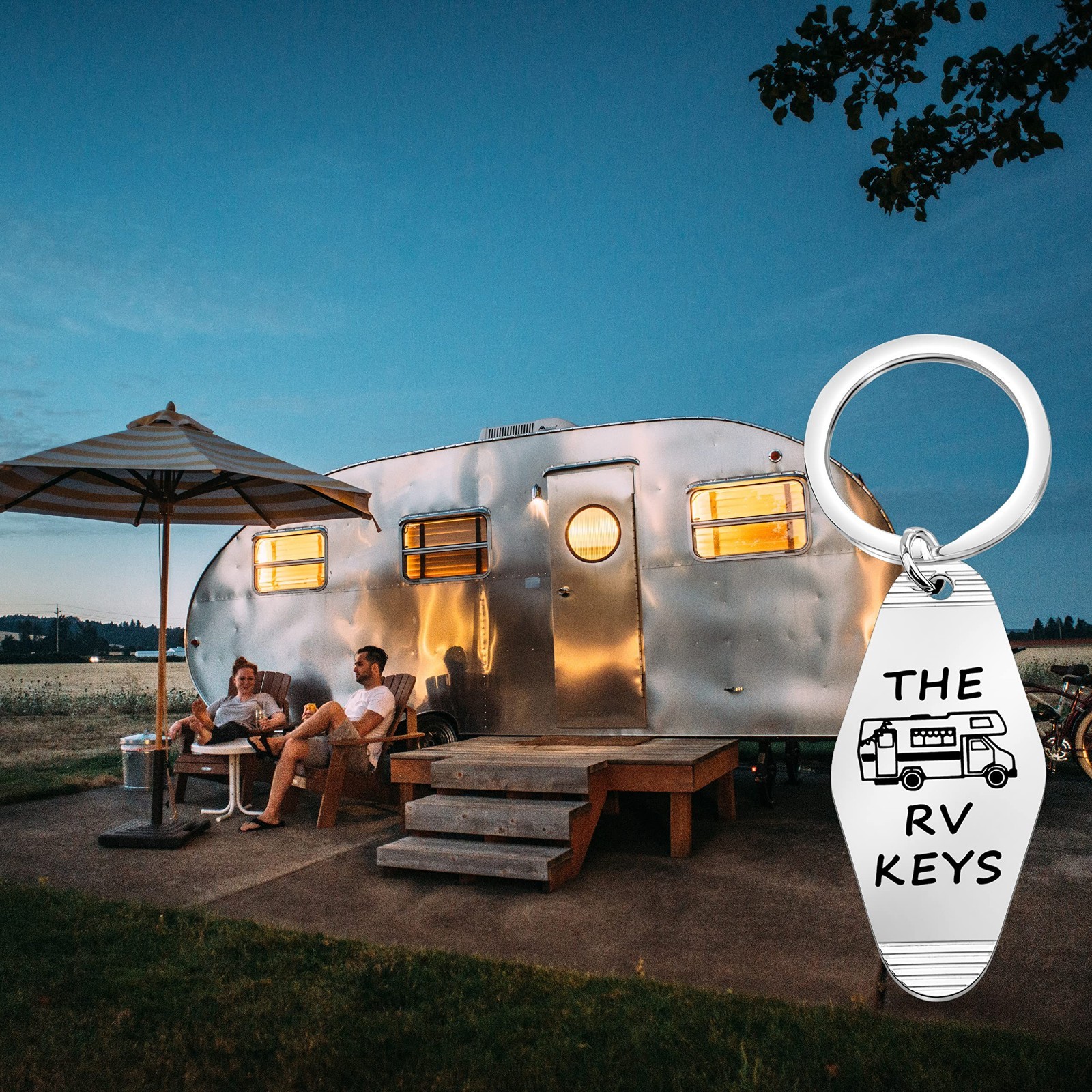 RV Keychain for Trailer & Camper Lovers – Adventure Gift for Motorhome Vacations