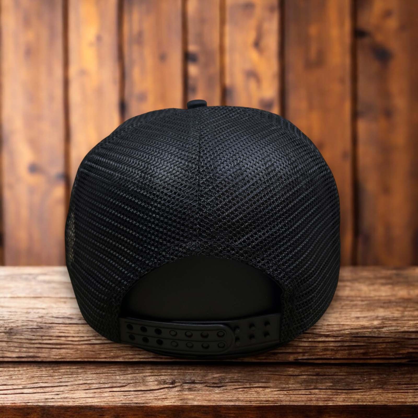 Ossa Motorcycles Shamrock Mens Trucker Hat Black Vintage Logo Racing Cap