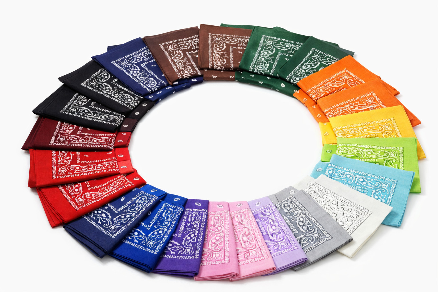 10 Pack Bandanas Paisley Print Cowboy Bandana Handkerchiefs