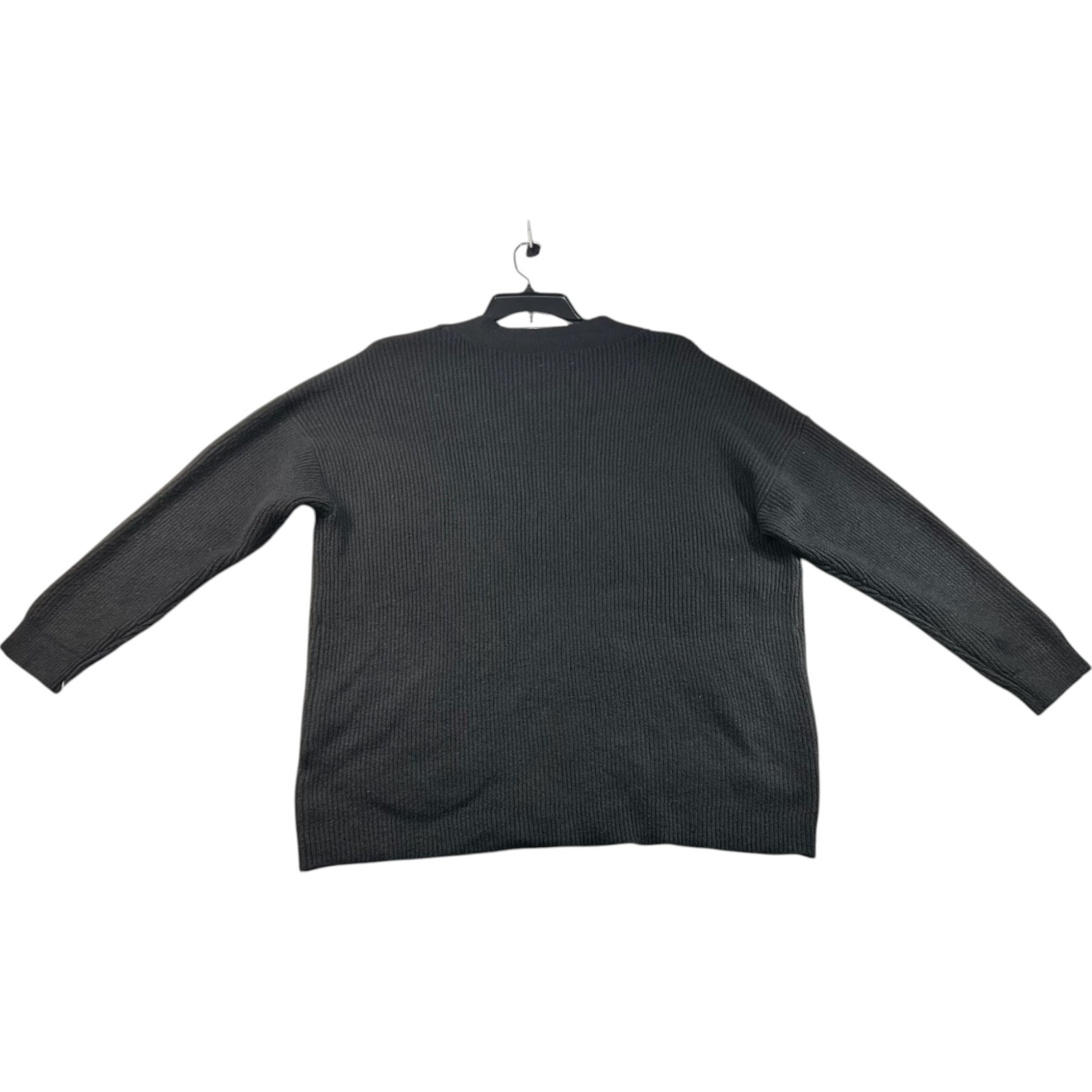 On 34th Cardigan Sweater Womens Plus Size 2X Black Long Sleeve Pockets New