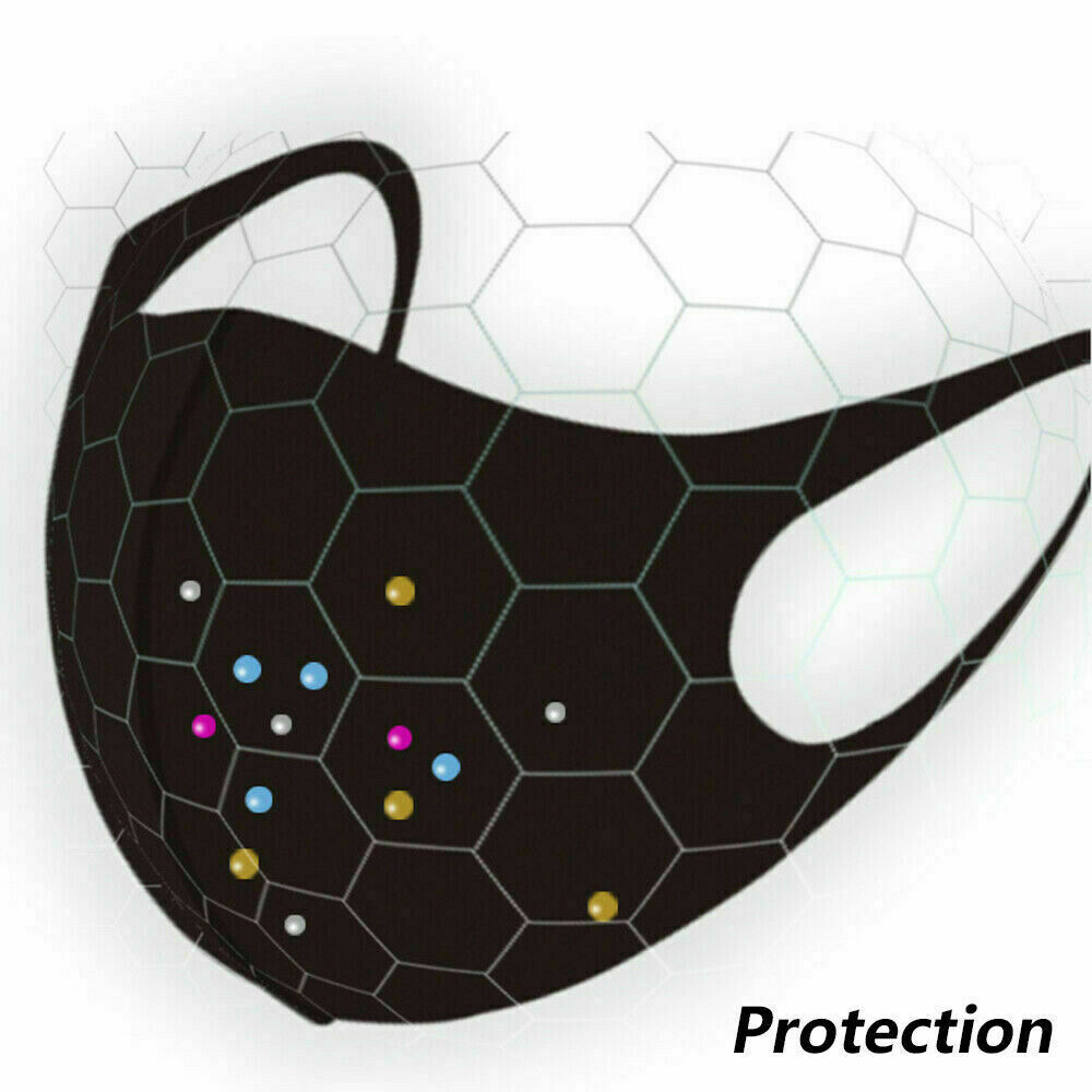NEW Black Cloth fashion face mask washable reusable face cover unisex US SELLER