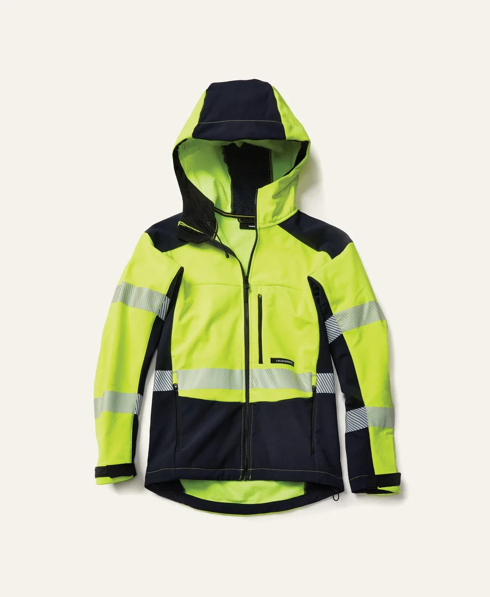 New Truewerk S3 Solution Hoodie Jacket Hi-Vis Yellow Men’s Size L MSRP $189