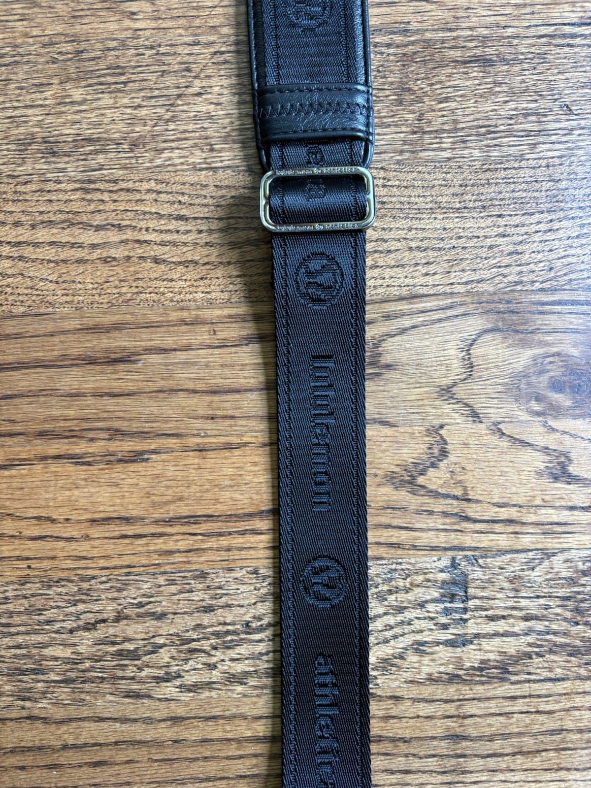 Lululemon Black Adjustable Women’s Shoulder Strap with Logo & Buckle Accents