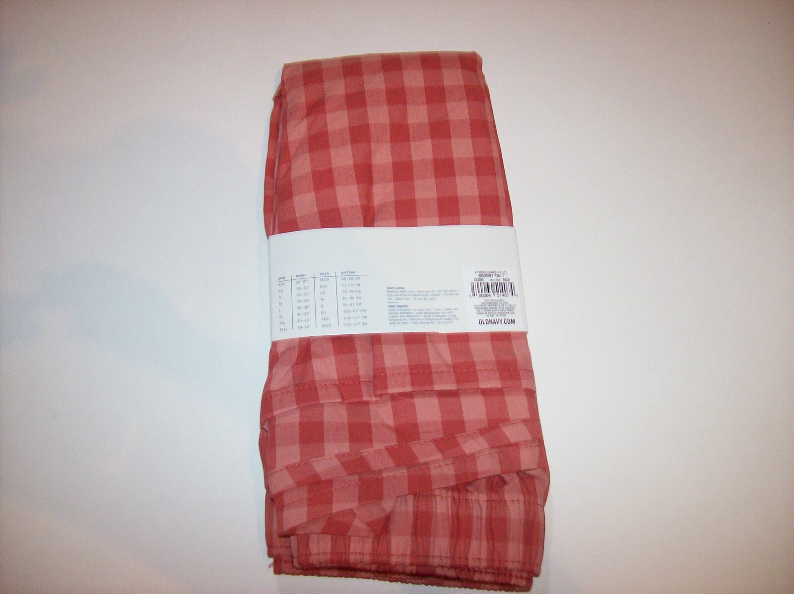 Old Navy Underwear Mens 1 Boxer Red Checks S M L XL XXL XXXL New