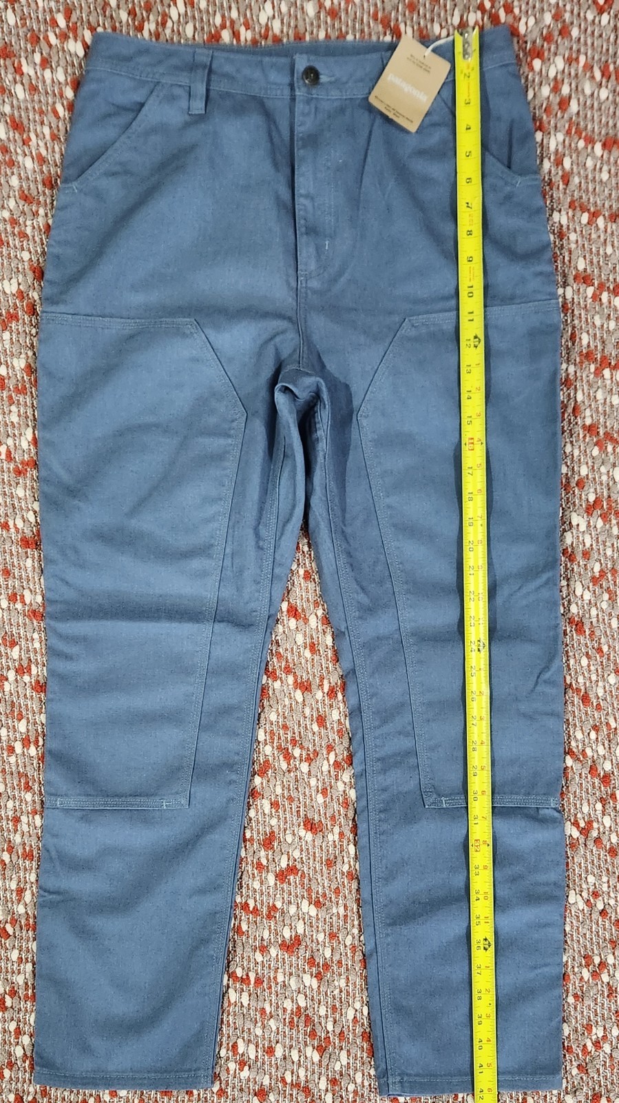 NWT Patagonia Women’s Slim All Seasons Hemp Pants in Blue; Size 12 SHORT