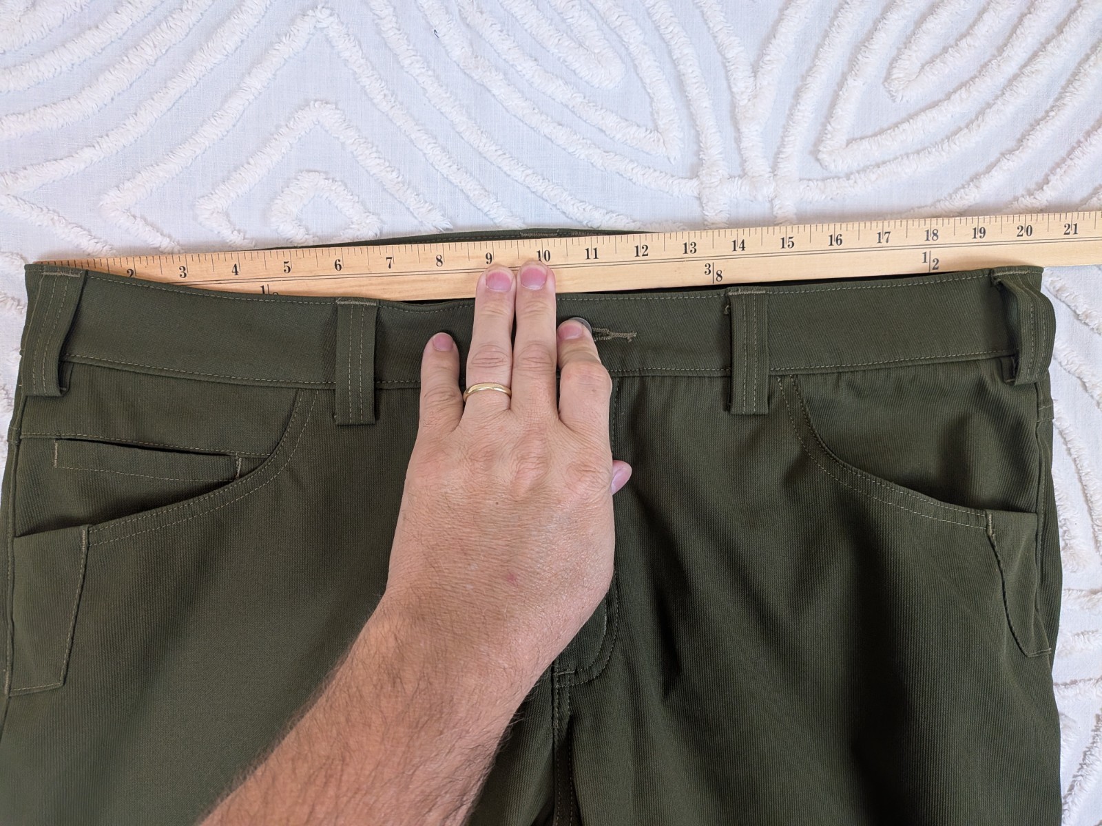 Truewerk EDO Werkpant Men’s 40×33 Green Pants Technical Performance Work 40 Long
