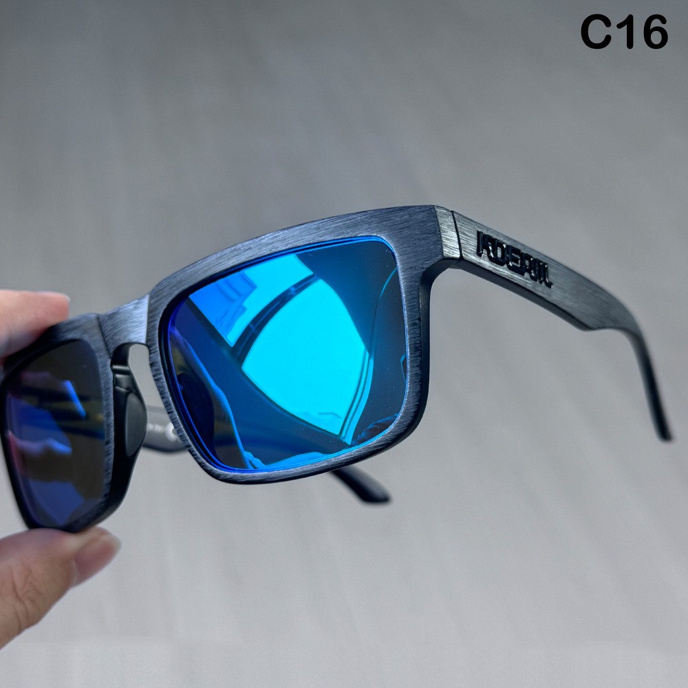 KDEAM Unisex Oversize Polarized Square Sunglasses Outdoor Driving Sport Glasses