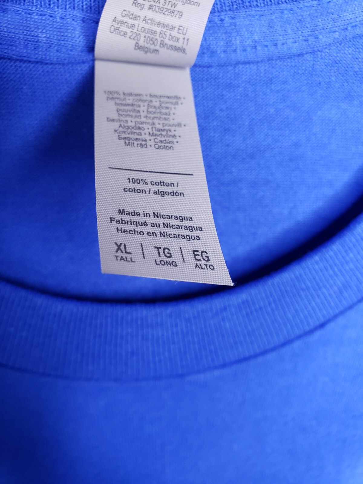 Gildan Ultra Cotton 2000T Men’s Short Sleeve T Shirt Blanks Royal Blue XLT