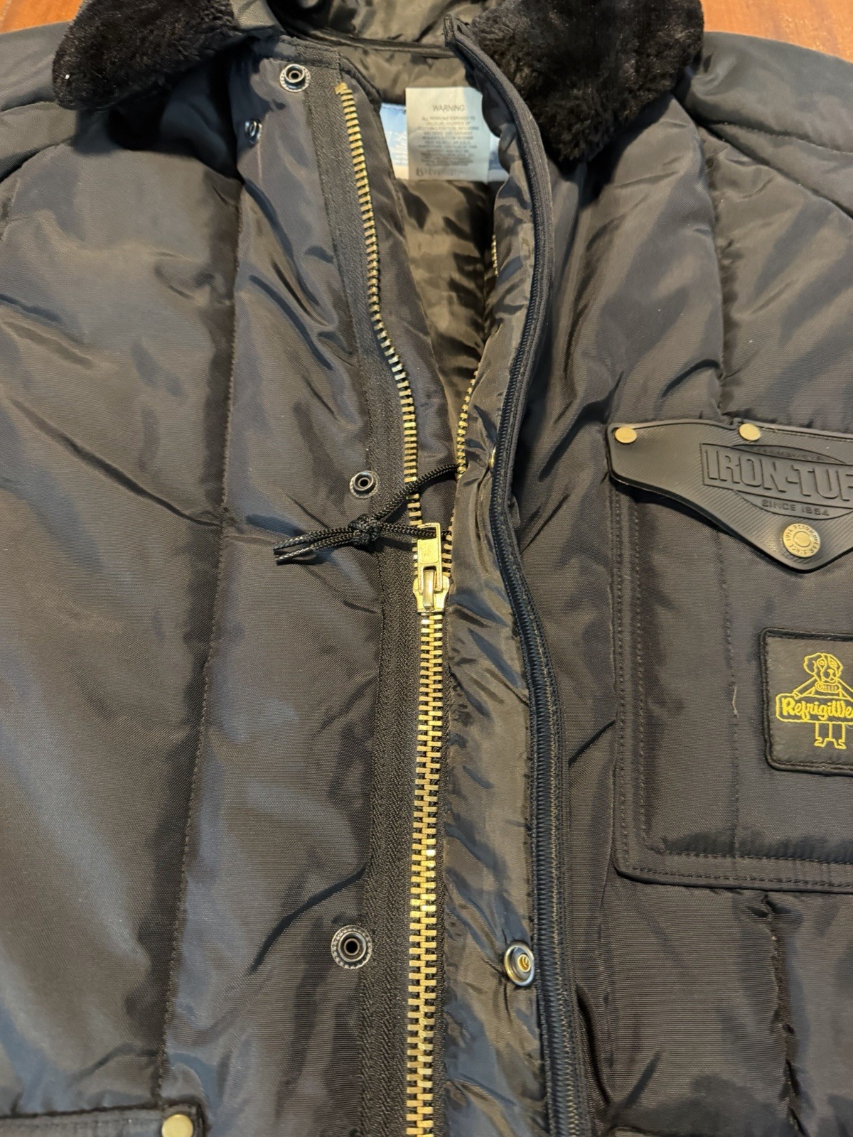 RefrigiWear 0358R Iron-Tuff Heavy Insulated Coat Mens XL Water Repellent