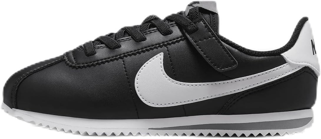 Little Kid’s Nike Kids Cortez Easyon Black/White-Cool Grey (DM0951 001)