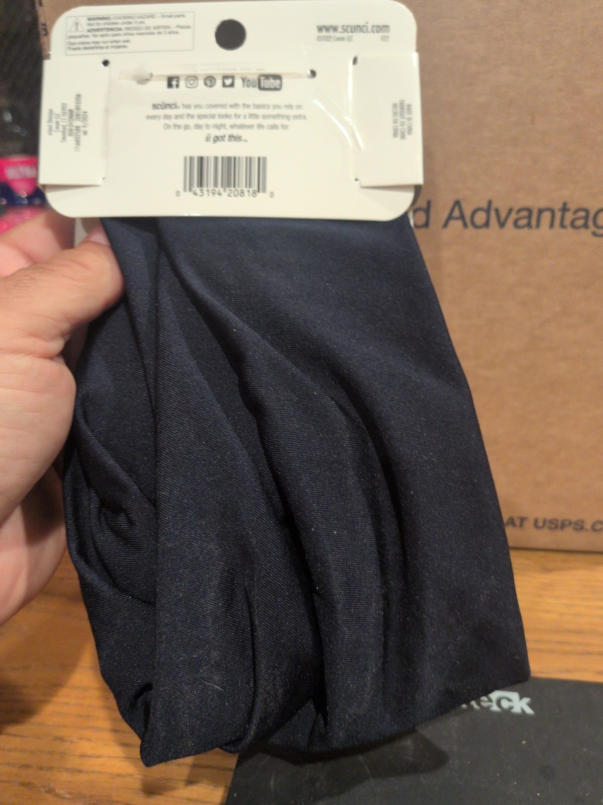 Scunci Everyday & Active Wide Multiwear Headwrap, Blue, 1-Piece