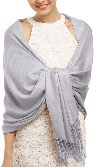 2PLY Long 78X28 Solid Silk Pashmina Shawl Wrap Stole Cashmere Wool Feel Scarf