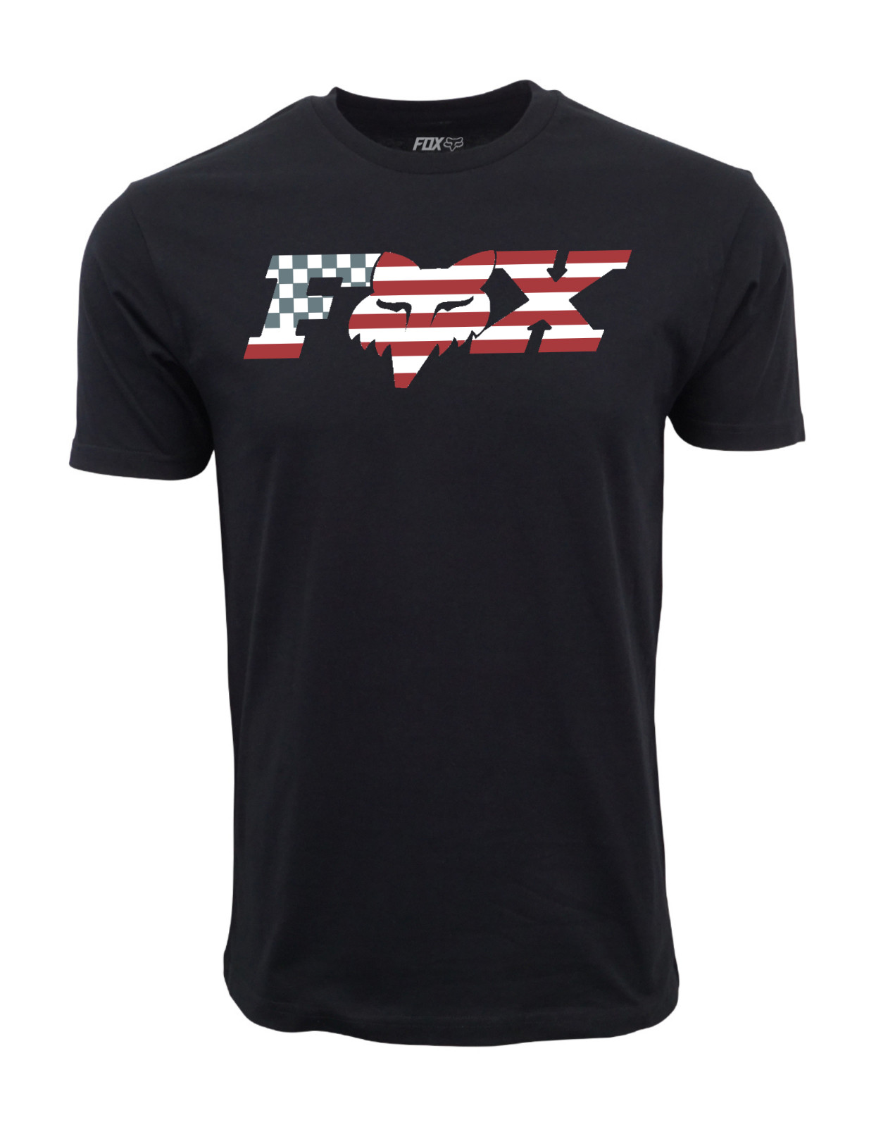 MENS GRAPHIC MOTORCROSS RACING FLAG LOGO T SHIRT