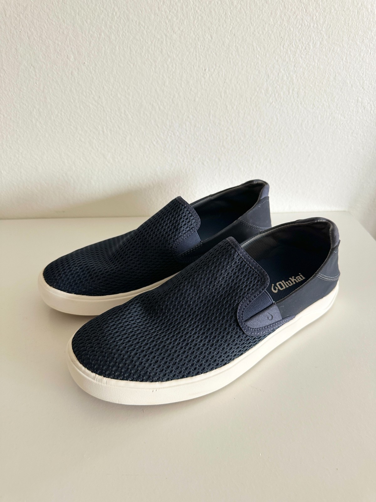 OLUKAI Lae’ahi Men’s Pavement Slip On Sneakers Convertible Blue Depth Men’s 10.5
