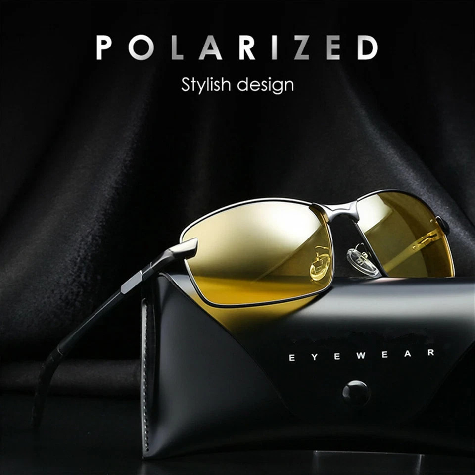 Day Night Vision Glasses Polarized Sunglasses Anti Glare Tac Driving Eyewear
