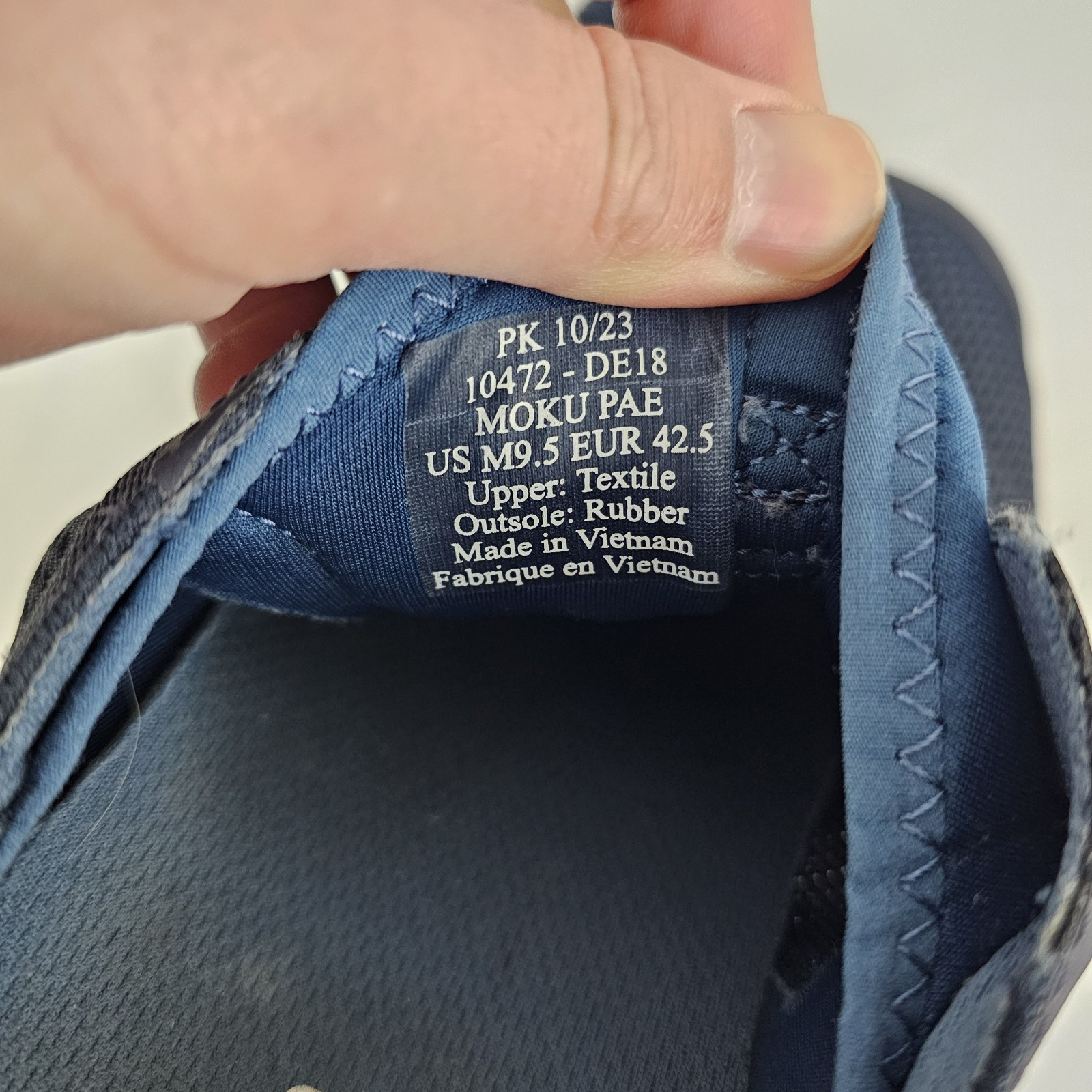 OluKai Moku Pae Boat Shoes Blue Mesh Lightweight Sneakers 10472-DE18 | Men’s 9.5
