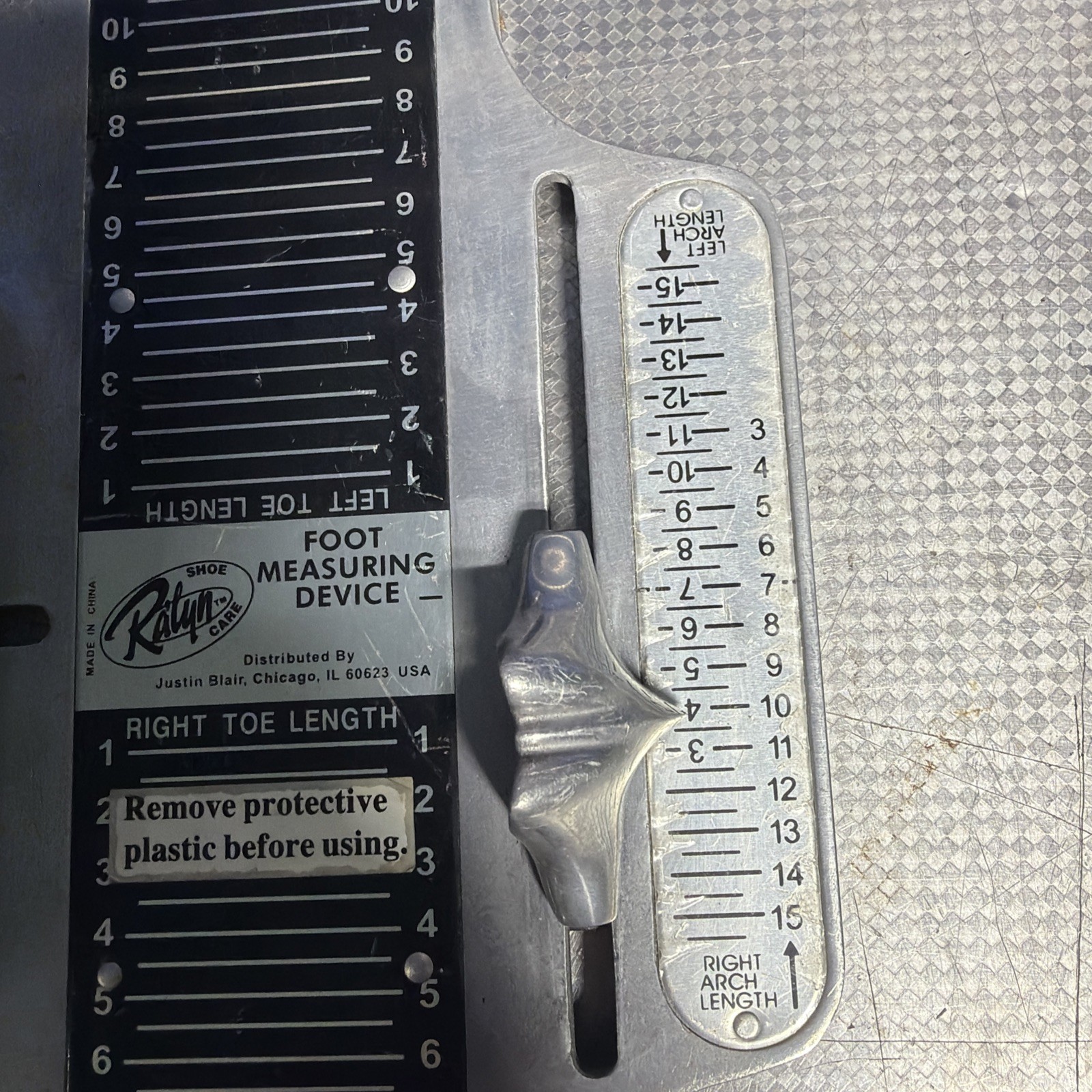 RALYN MEN’S FOOT MEASURE DEVICE EXCELLENT CONDITION