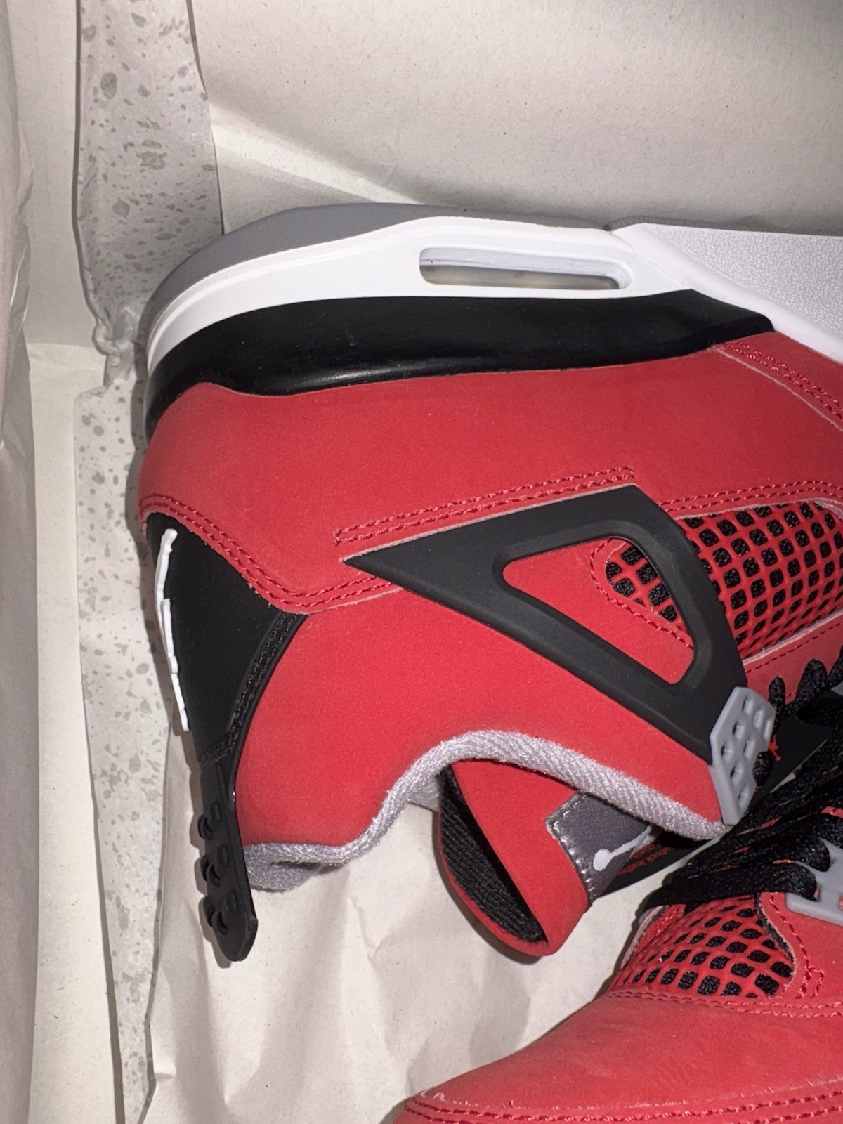 Jordan Air Jordan 4 Mid-Top Lace-Up Sneakers Red Black Gray White Jumpman