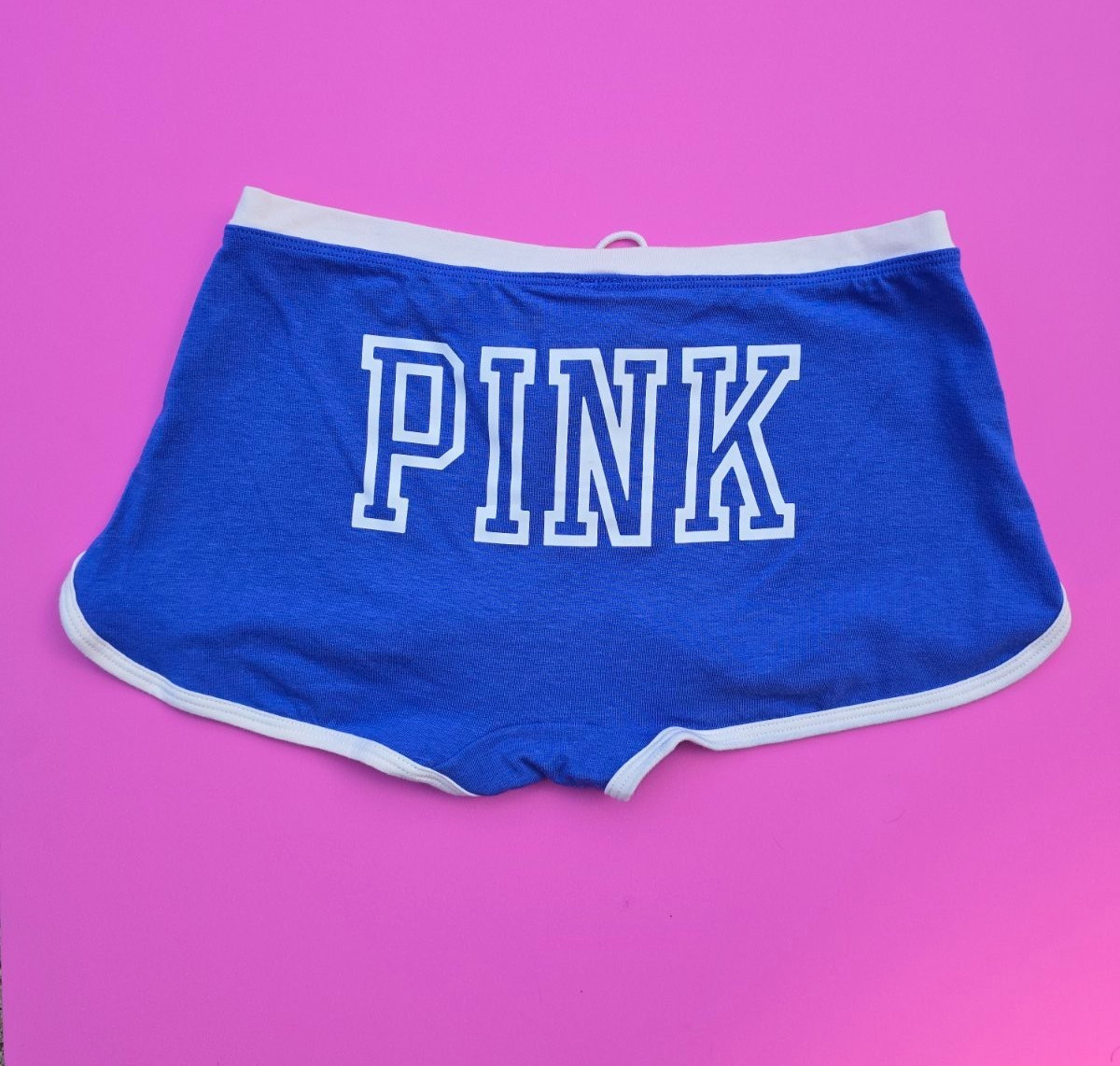 Victoria’s Secret Pink Dorm Boyshort Panty Red Blue Green XS S M L XL NWT