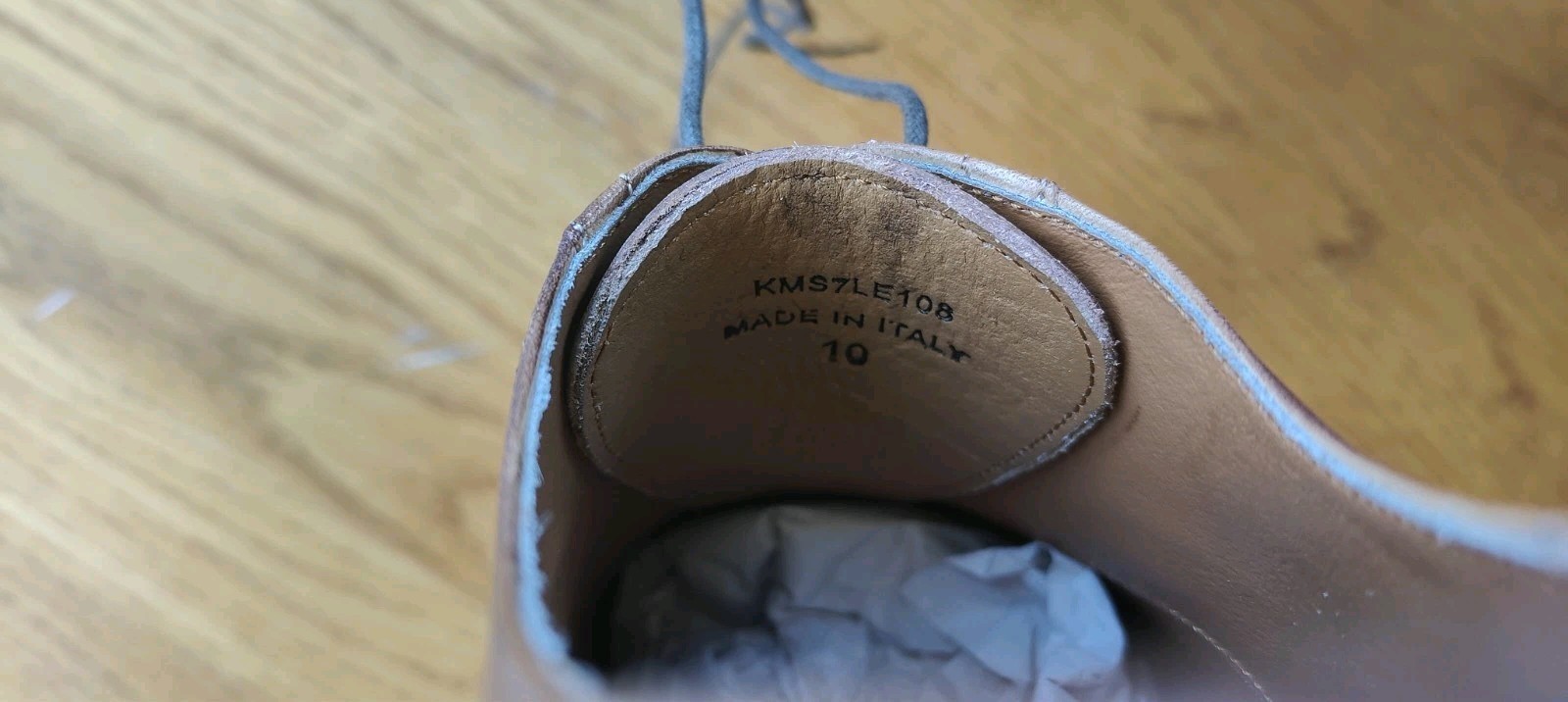 Kenneth Cole New York Made In Italy Brown Leather Brogue Oxford Dress Shoes