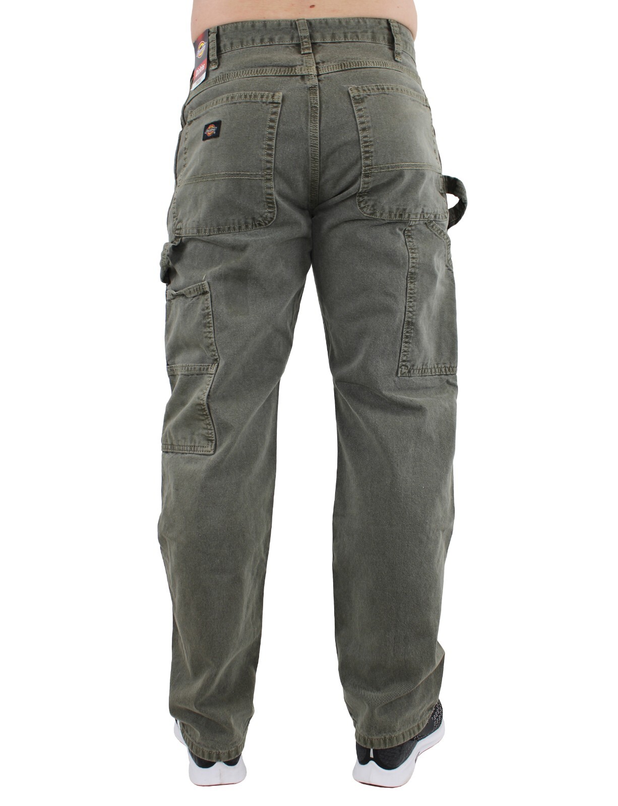Dickies Men’s Carpenter Pants, Double Stitch, 2 Tool Loops, Pockets, Denim Twill