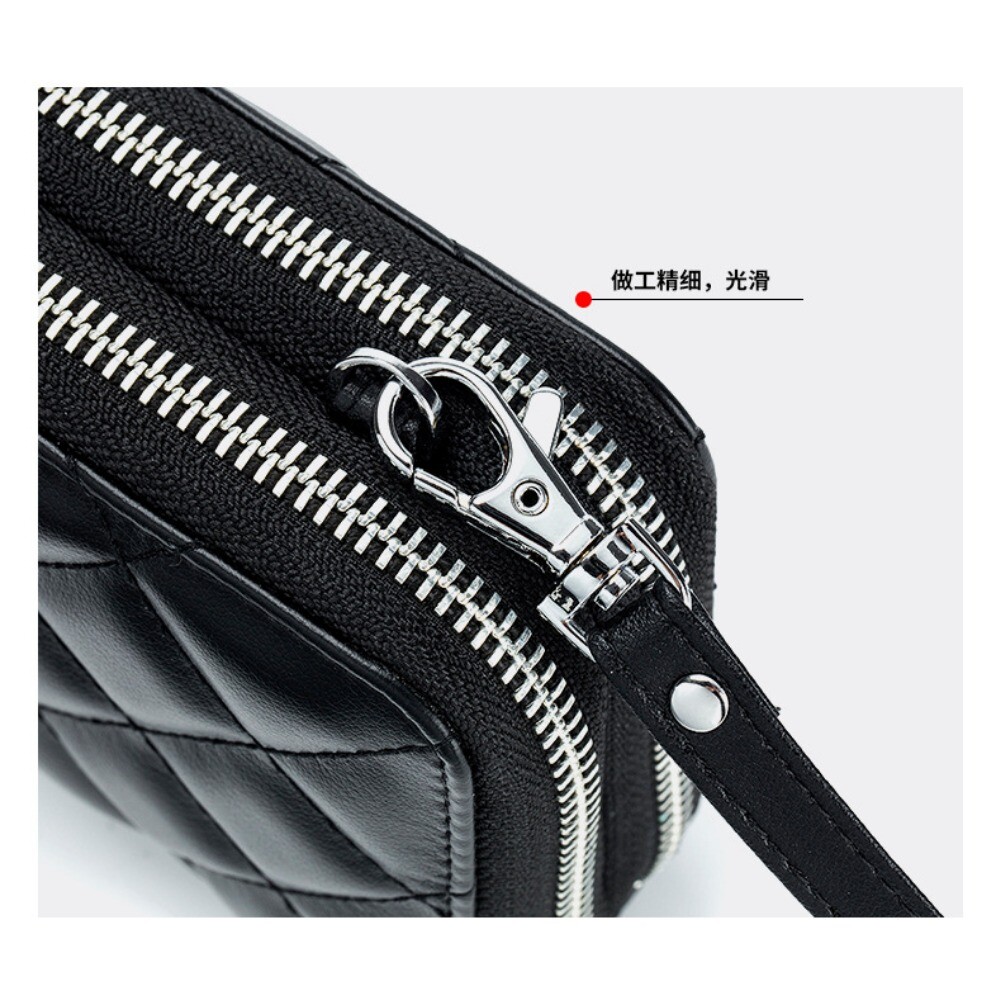 Women Cell Phone Purse Large Leather Wallet Zip Handbag Crossbody Shoulder Bag
