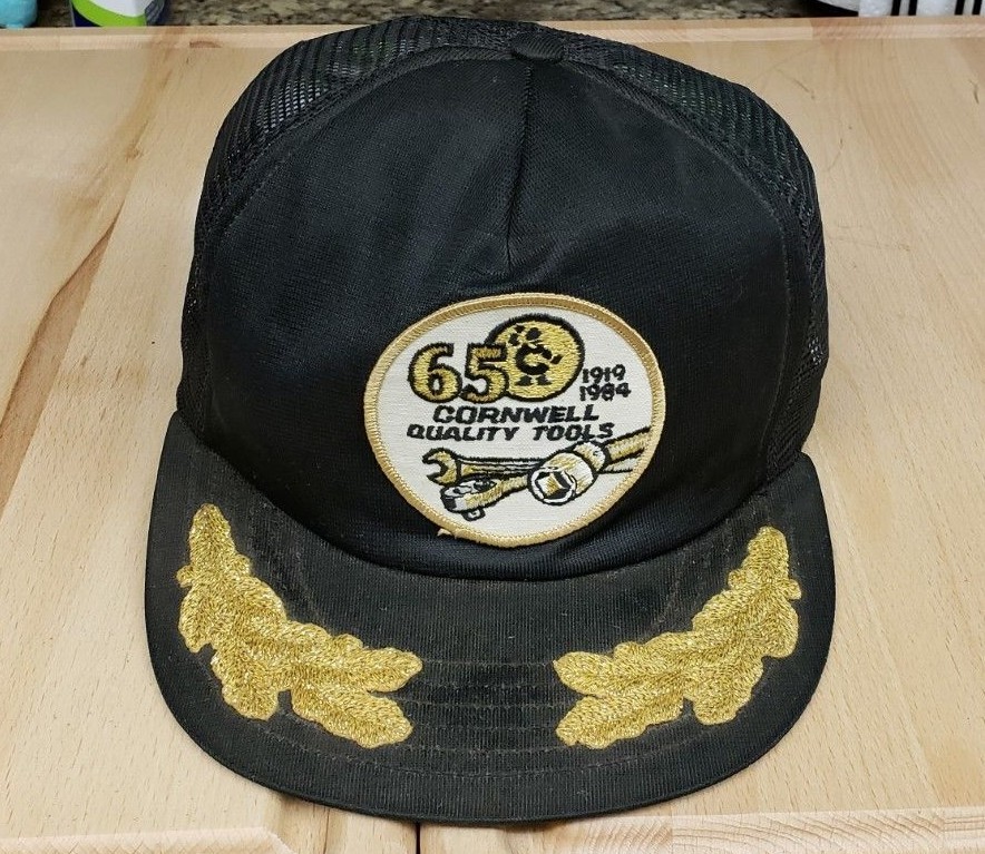 VTG Cornwell Quality Tools USA Snap Back Baseball Cap Hat – Heavy Wear 65th