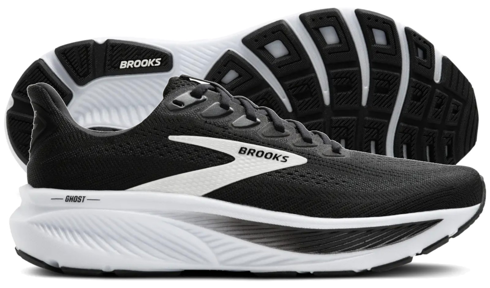 Brooks Ghost 17 Mens Black/Grey/White, Multiple sizes, New In Box