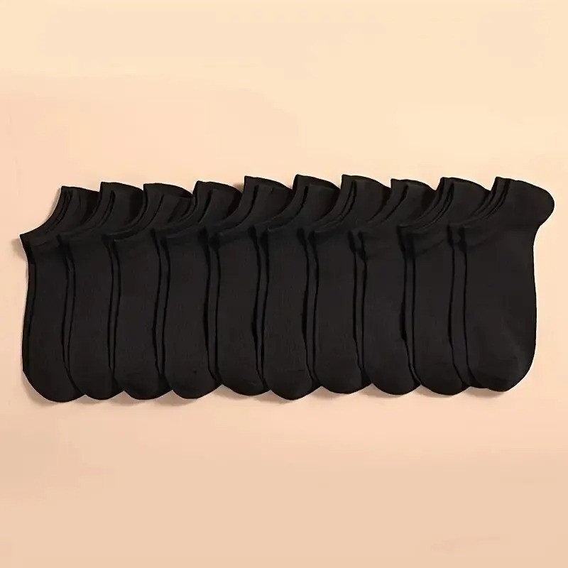 10Pack Men/Women Cotton Bamboo Socks No Show Ankle Low Cut Sport Nonslip Breathe