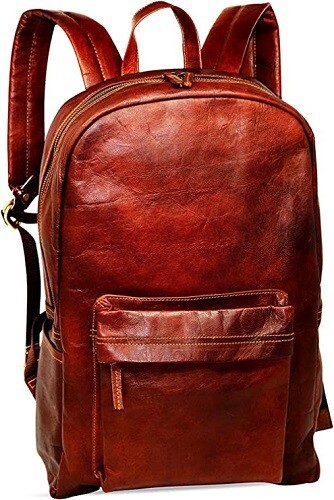 Real Leather Backpack Laptop Bag for Men Women Daypack Travel Casual BagPL1-1.10