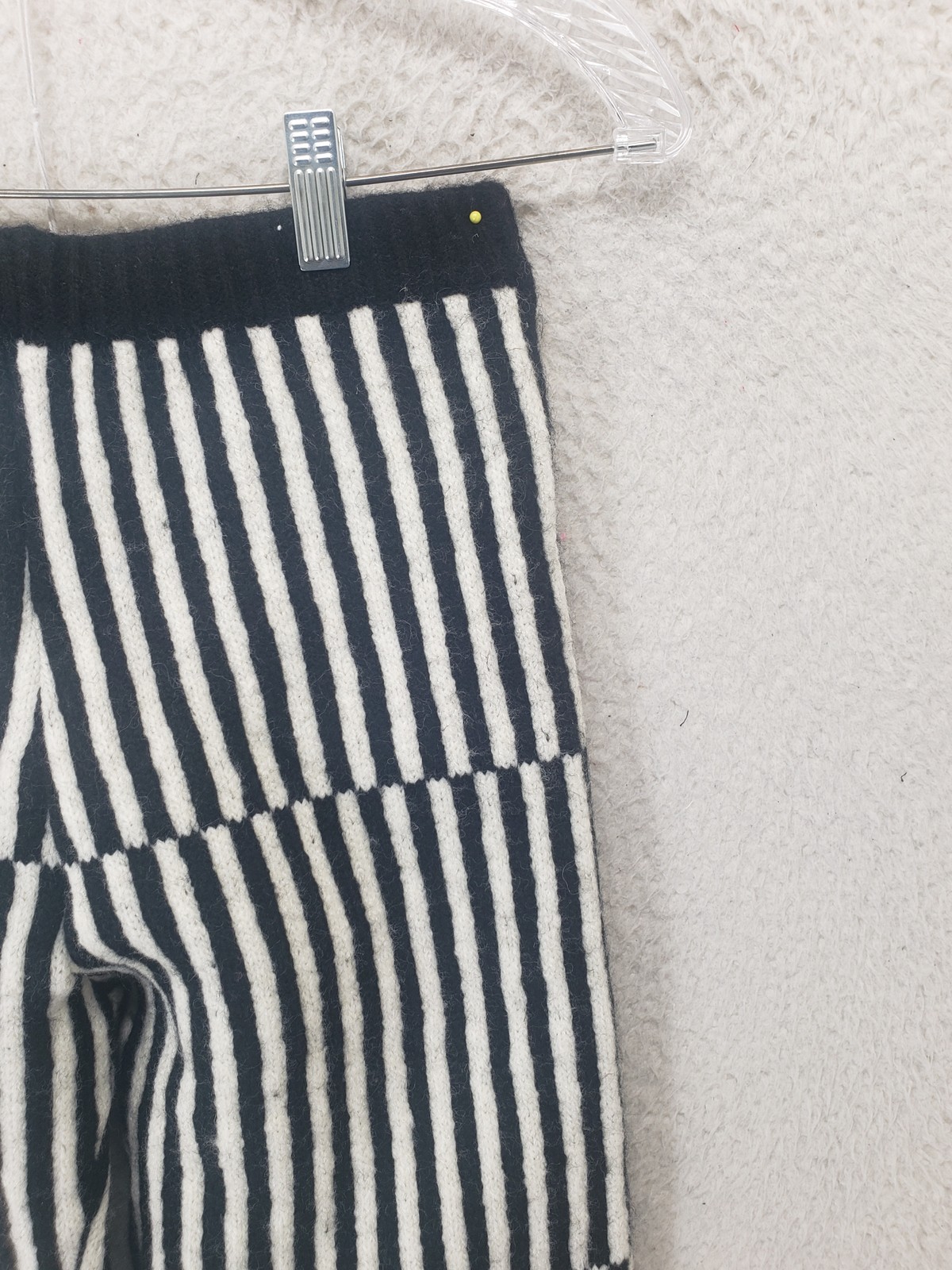 Tach Clothing Pants Womens XS Wool Knit Striped Checkered Pattern Warm