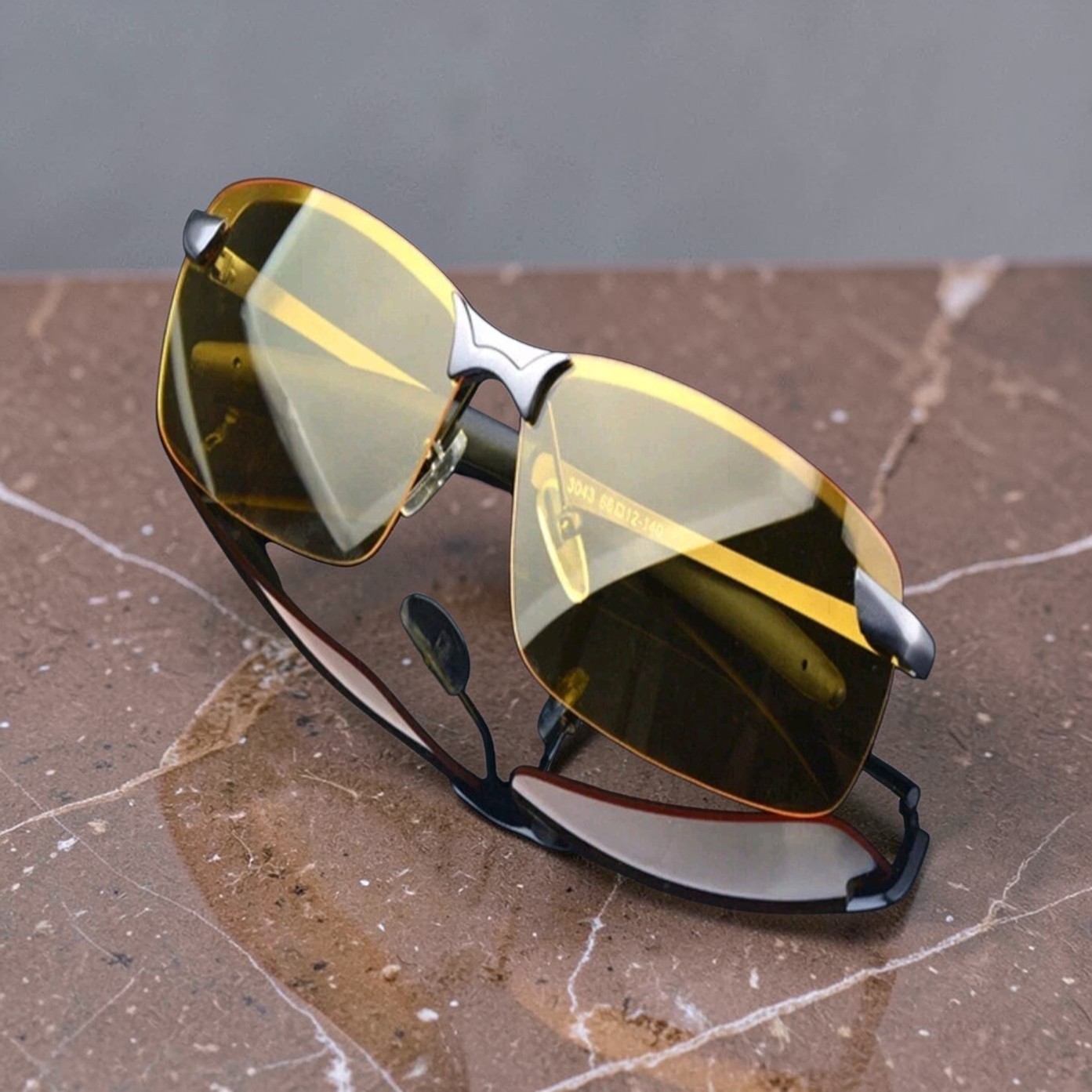 Set Of 2 Pairs Night Vision Polarized Tac Sunglasses Driving Day Night Glasses