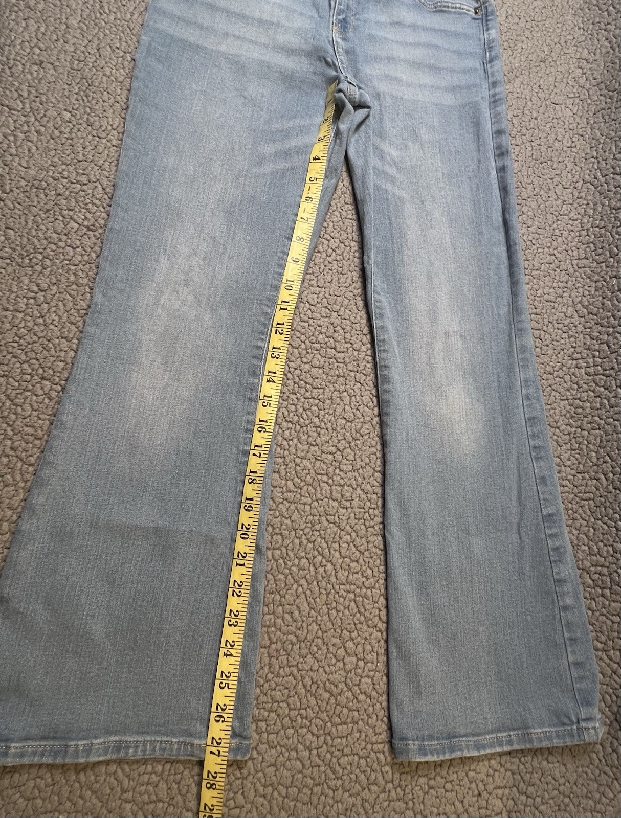 Levi’s 726 Flare Light Was Denim Jeans Girls Size 16 Juniors Size Wide Leg