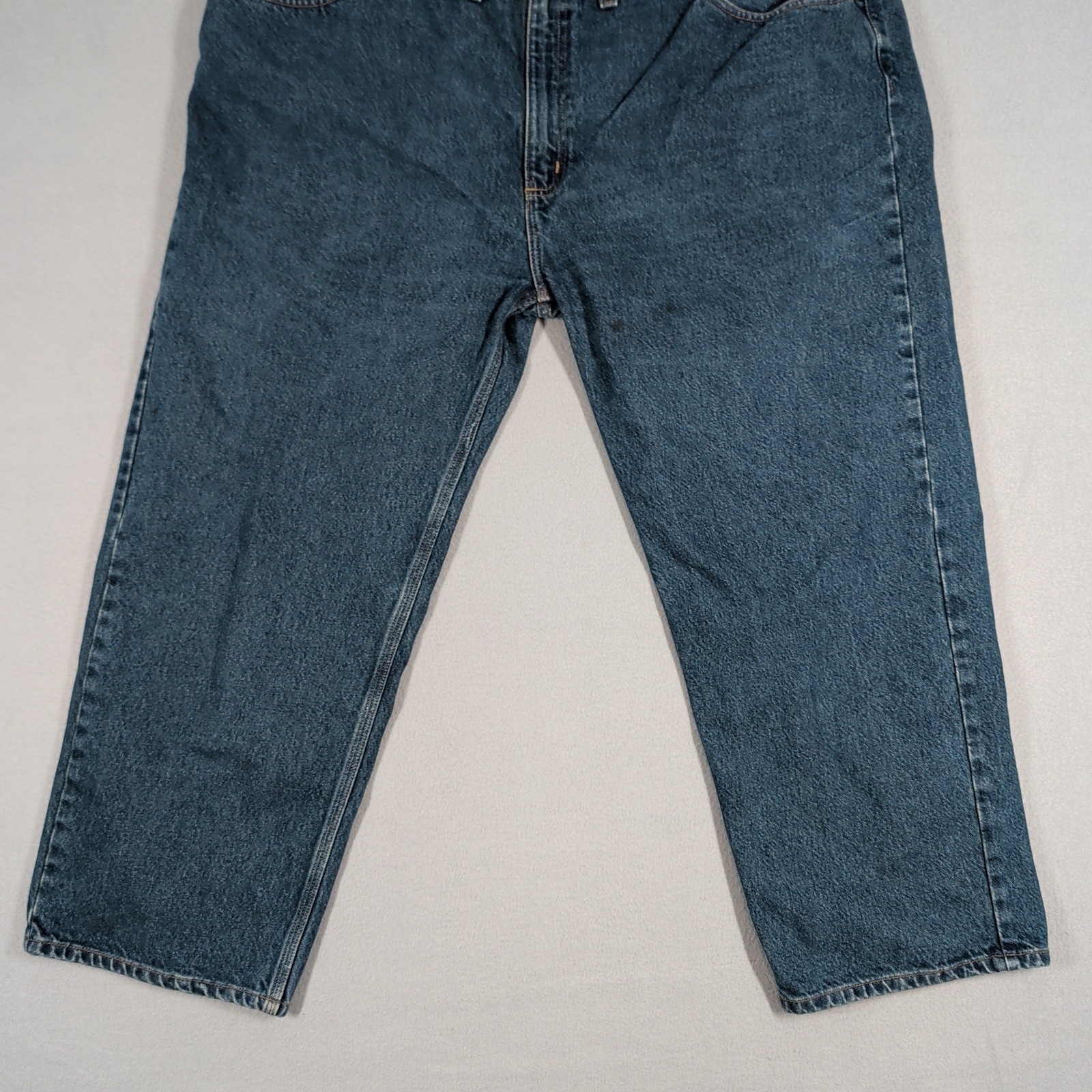 Carhartt Jeans Mens 48×28 Blue B460 DVB Relaxed Fit Workwear Denim Pants