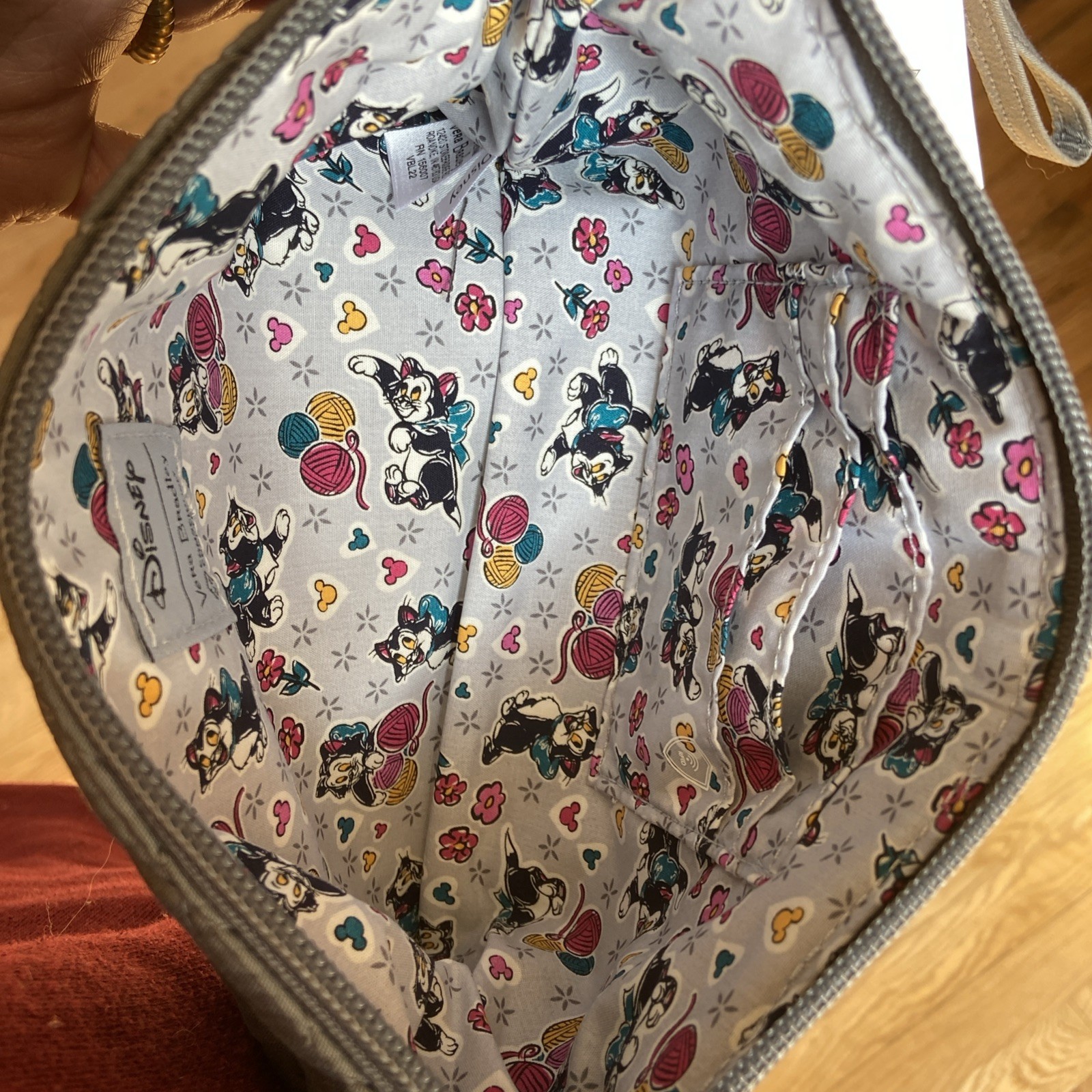 Vera Bradley Disney Mickey and Friends Piccadilly Paisley RFID Wristlet Bag