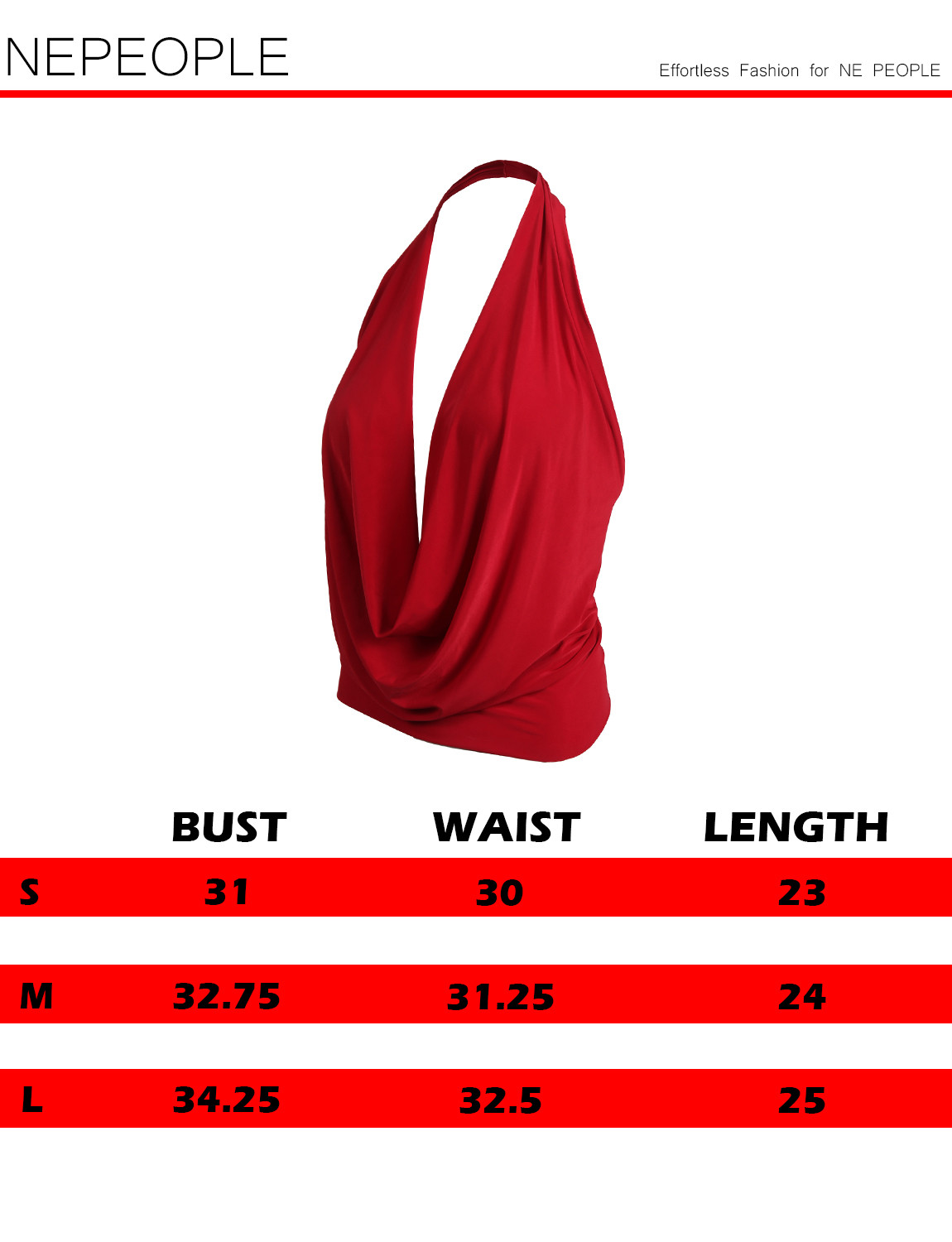 NE PEOPLE Womens Sexy Lightweight Low Cut Halter Top [NEWT07]