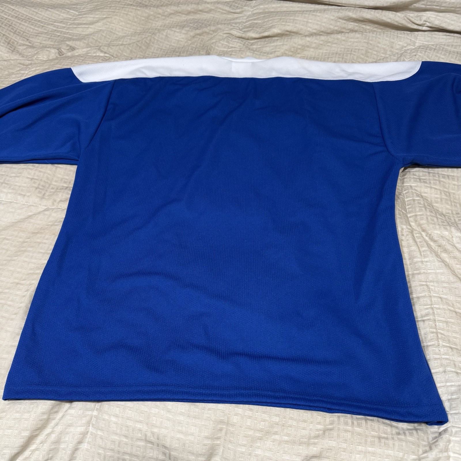 Rare Goldman Sachs Blue & White Hockey Jersey Investment Banking Men’s Size XL