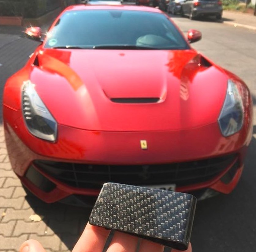 Carbon Fiber Money Clip for Men, RFID Blocking, 5 year warranty