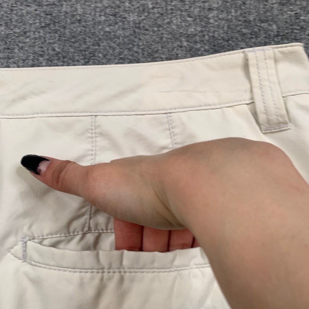 Travis Mathew Shorts Mens 38 Natural White Nylon Blend Stretch Performance
