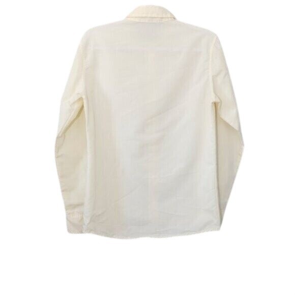 Byc Homme Woman Size XL Long Sleeve Ivory Button-Up Shirt